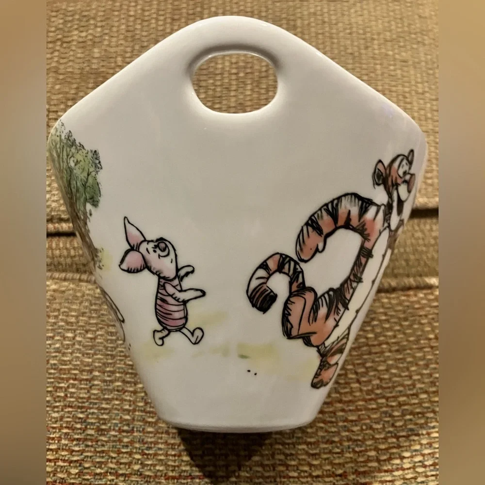 Disney Winnie the Pooh & Tigger White Ceramic Cup with Red Accents
